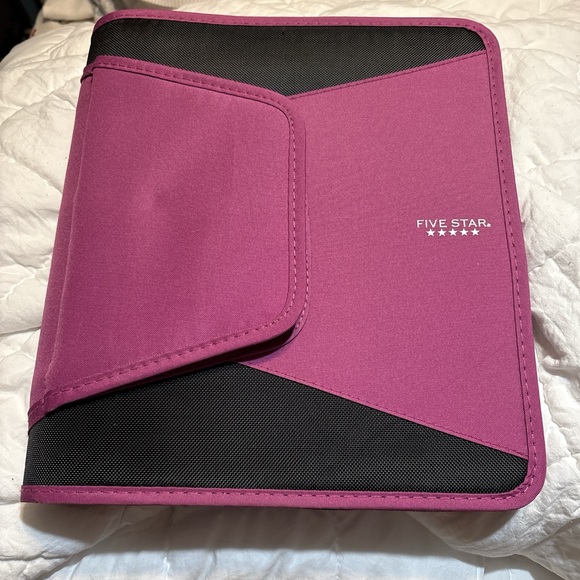 Five Star Magenta and Black Organizer - Picture 1 of 5